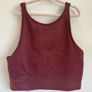 Athleta Aurora Seamless High Neck Crop Tank